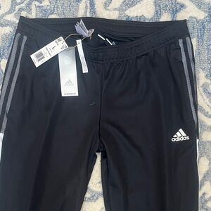 Adidas Women's Black Track Pants with White Accents